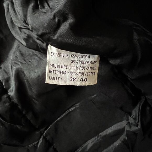 Bruit De Couloir (France) Vintage Saddle Sleeve Padded Parka : L - Picture 6 of 6